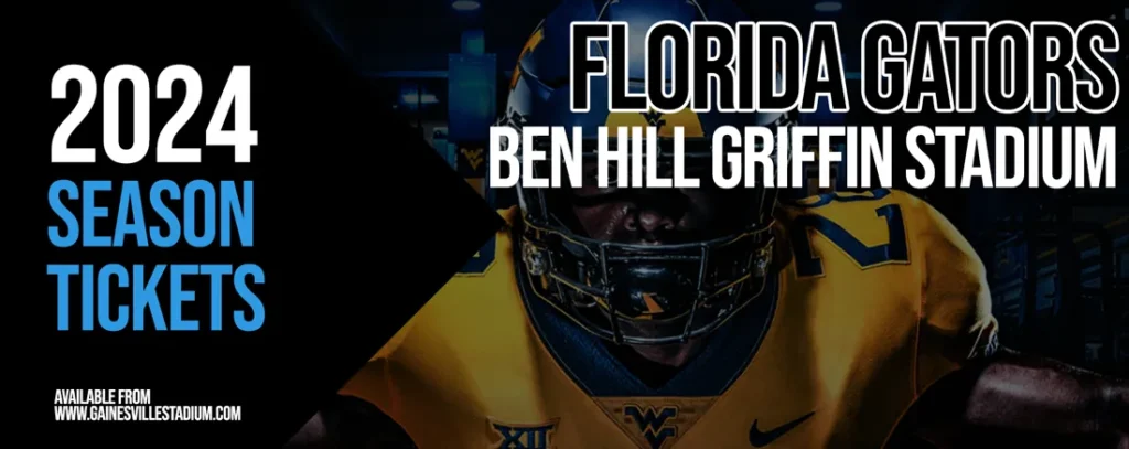 Florida Gators Football 2024 Season Tickets at Ben Hill Griffin Stadium